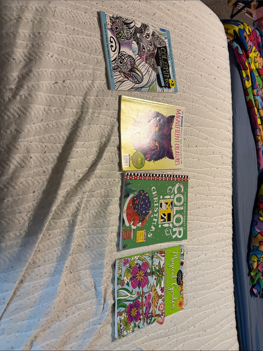 Adult Coloring Book Bundle - Assorted Green, Yellow, Blue Covers
